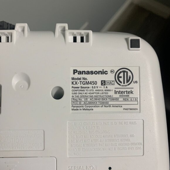 Panasonic KX-TGM450 Amplified Cordless Phone Answering Machine Call Display - Picture 3 of 5